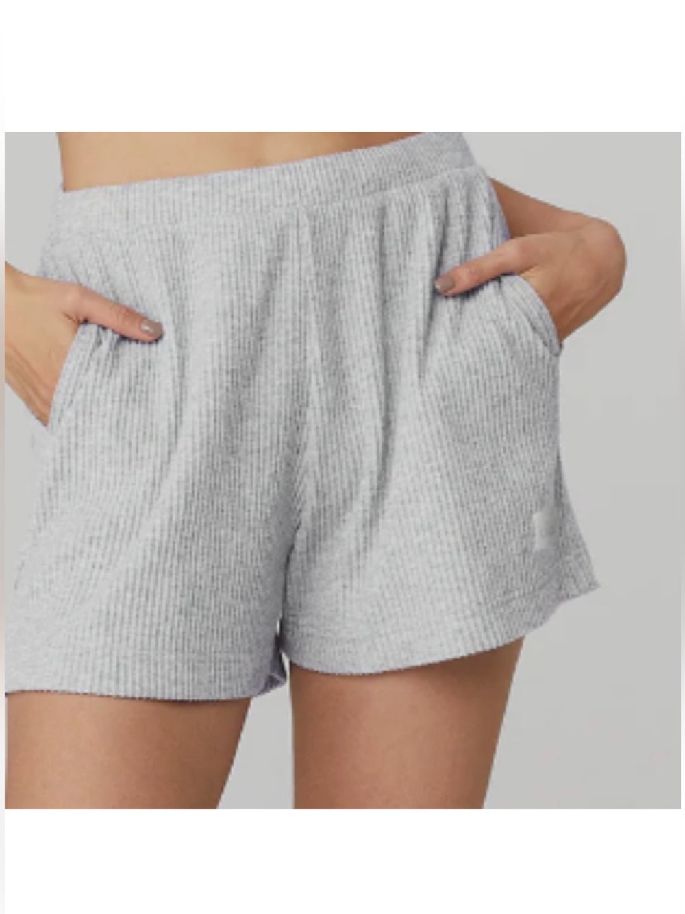 All Yoga Muse Ribbed Grey Shorts size XS